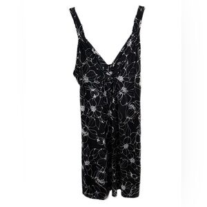 George Black and White Floral Chemise